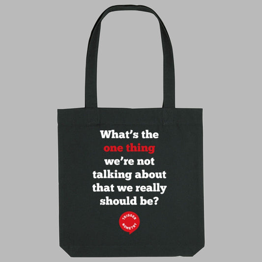 The One Thing Black Tote Bag