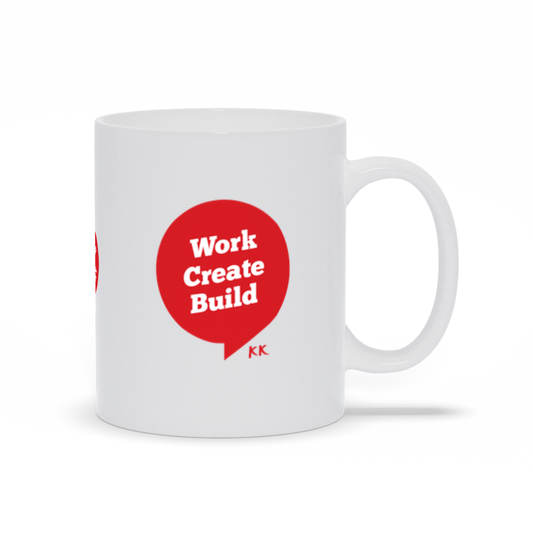 Work Create Build 11oz Ceramic Mug