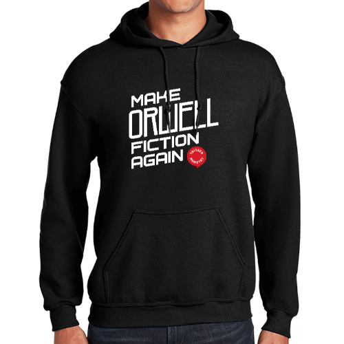 Make Orwell Fiction Again Pullover Hoodie V1